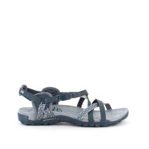 Blå sandal fra Merrell med god svangstøtte - 40