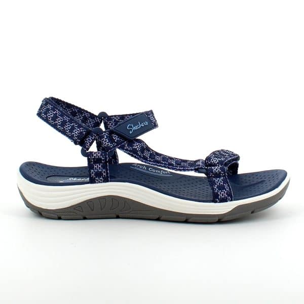 Blå outdoor sandal fra Skechers med god svangstøtte - 40