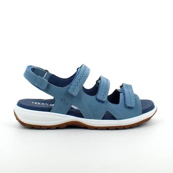 Lyseblå sandal fra Green Comfort med god brede og masser af svangstøtte - 38