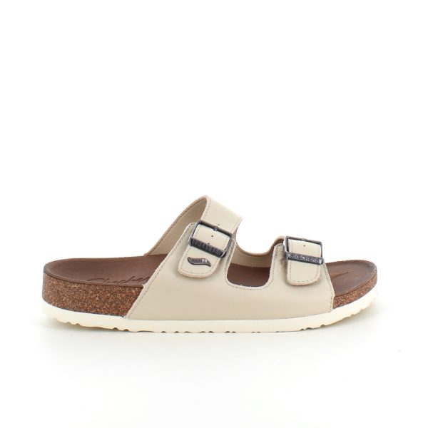 Råhvid slip in sandal fra Skechers med svangstøtte - 38